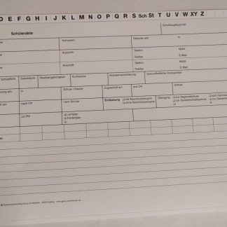 Schülerakte Nr. 82 (ohne Stanze)