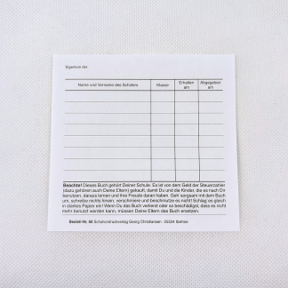 Einklebezettel für Lernbücher Nr. 60