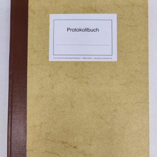 Protokollbuch blanko Nr. 11/100
