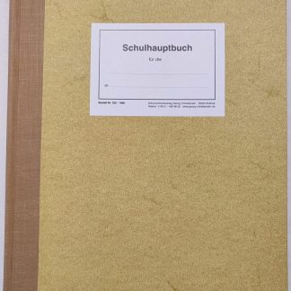 Schulhauptbuch mit Entlassungszeugnis Nr. 330/1000
