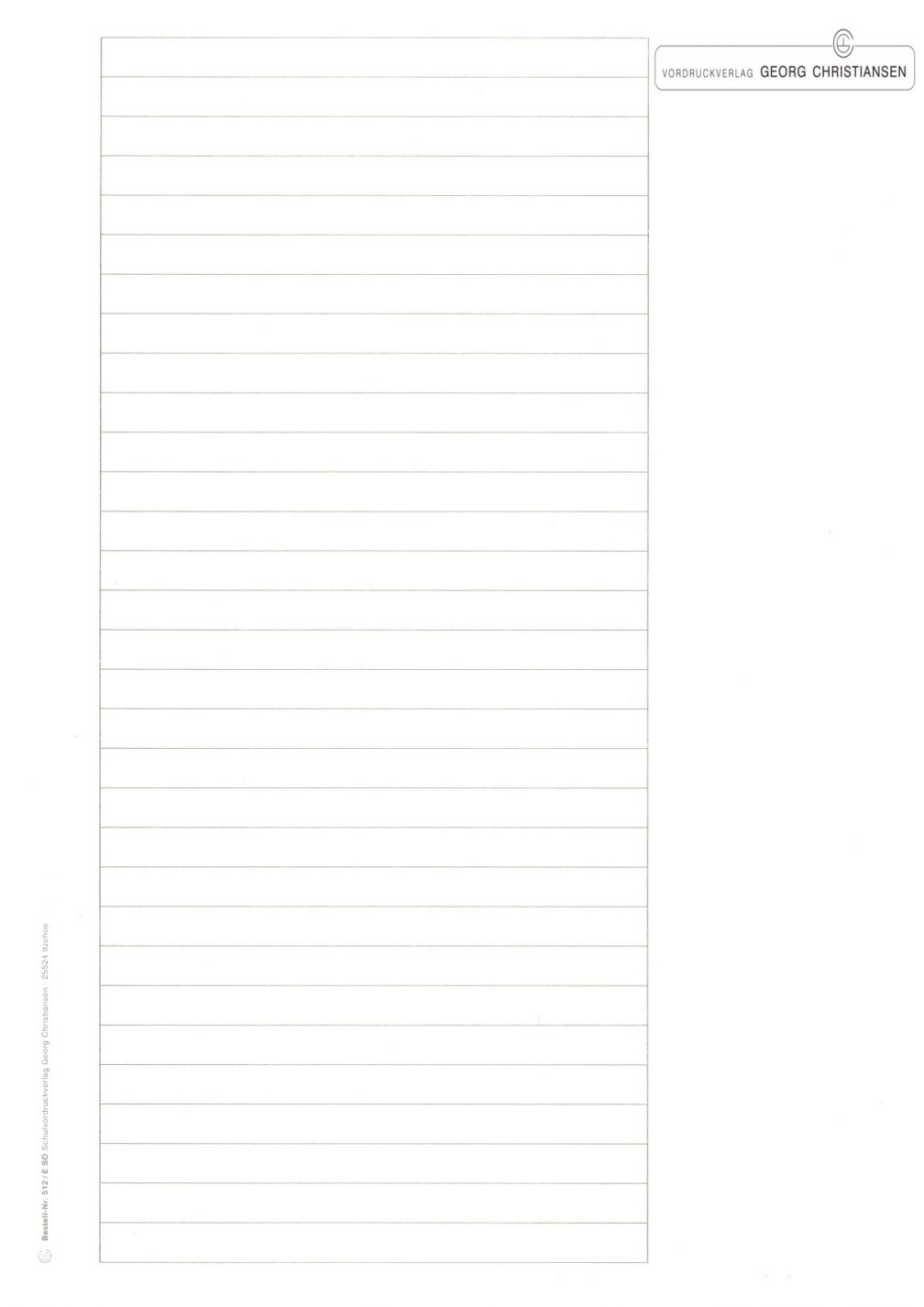 Prüfungspapier mit Logo Nr. 512 E SO (120 g/m²)