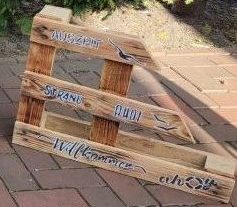 Palettenschild "Auszeit"