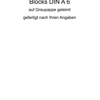 Blocks DIN A 6